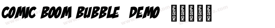 Comic Boom Bubble_DEMO字体转换
